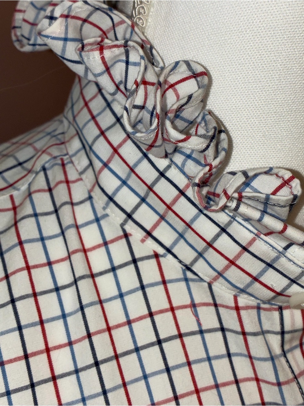 Upcycled Ruffled Collar Shirt - Picture 5 of 6